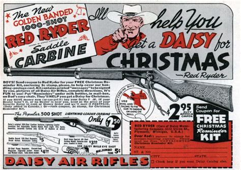 Vintage Red Ryder Daisy BB Gun Classic Ad A Christmas