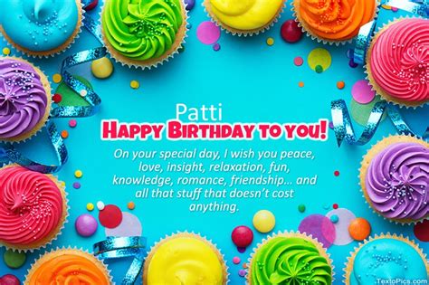 Happy Birthday Patti pictures congratulations.