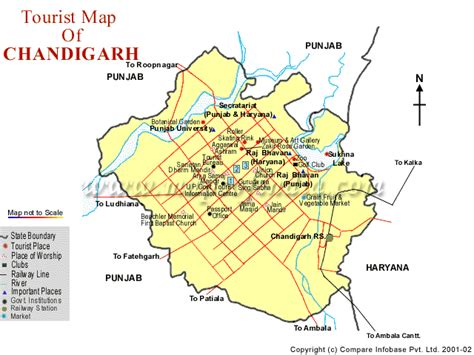 Chandigarh Map, Chandigarh map, maps of chandigarh, Tourist map of ...