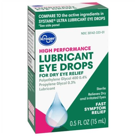 Kroger® High Performance Lubricant Eye Drops, 0.5 fl oz - Kroger