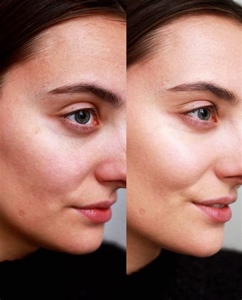 Even Better Glow foundation: before/after - polienne