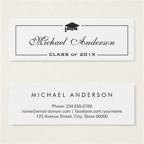 Graduation Name Card Template Free Web Choose From Dozens Of Online ...