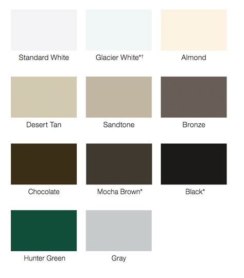 What Standard Colors are Available for Garage Doors?