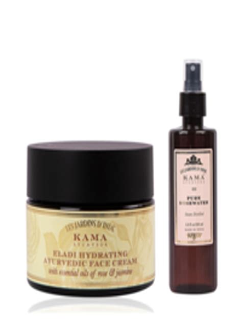 Buy KAMA AYURVEDA Set Of Ayurvedic Face Cream & Rose Water - Skin Care ...