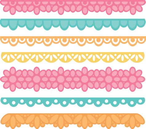 Borders Set SVG cut files for scrapbooking borders clipart free svg cuts