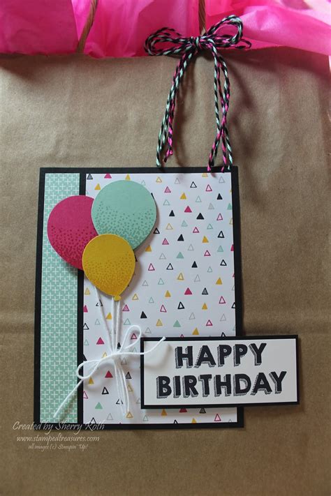 Sherry"s Stamped Treasures: Birthday Party Decor and Gift Packaging