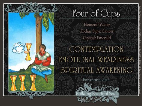 The Four of Cups Tarot Card Meanings | Tarot Reading