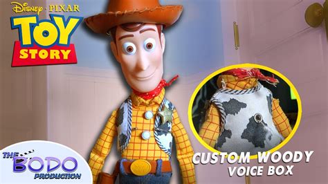 Toy Story Custom Talking Movie Accurate Sheriff Woody Deluxe Caixa De ...