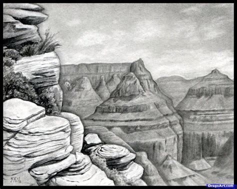 grand canyon drawing easy - stowandgovans