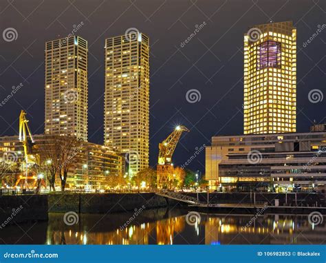 Buenos Aires Skyline at Night Stock Image - Image of america, city ...