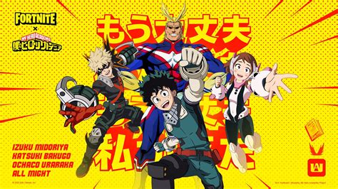 My Hero Academia Characters Arrive In Fortnite