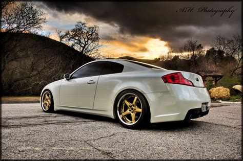 PIC REQUEST: IP white sedan with bronze wheels - G35Driver - Infiniti ...