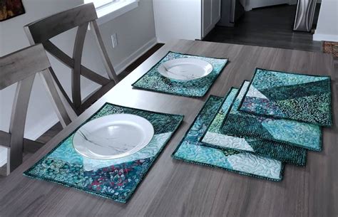 Crazy Quilt Placemats - Freemotion by the River