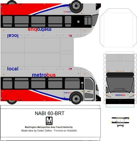 10 WMATA Paper bus models ideas | bus, paper models, paper