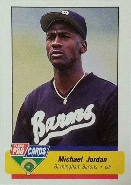 94 Fleer Pro Cards Michael Jordan Birmingham Barons - Michael Jordan Cards