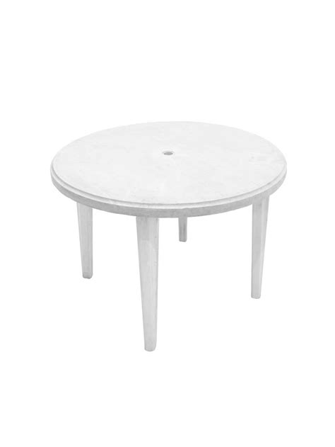 White Plastic Garden Table - Blacks Event Furniture