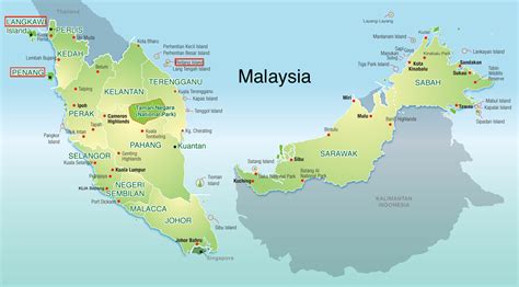 Malaysia Map With States | Hot Sex Picture