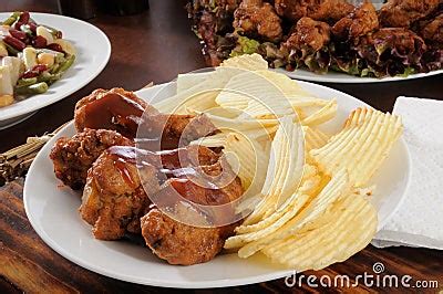 Buffalo Wings And Chips Stock Image - Image: 22269291