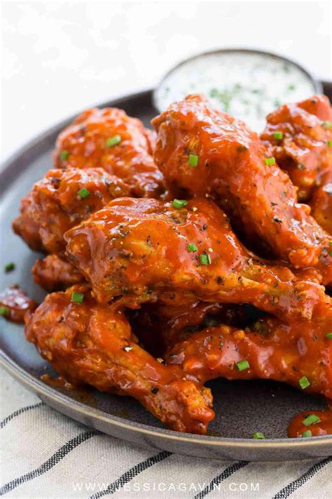 Crispy Baked Buffalo Wings Recipe - Jessica Gavin