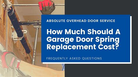 Garage Door Spring Replacement Cost Uk at Nicole Bolton blog