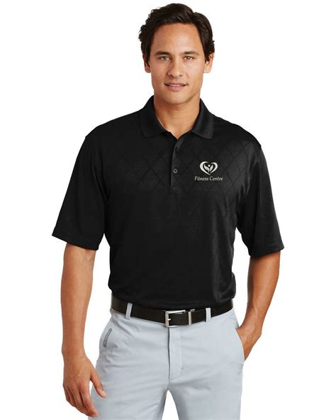 Nike Golf 349899 Dri-FIT Cross-Over Texture Polo Shirt - For Men