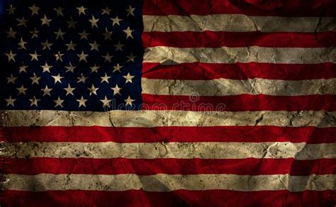 Grunge American Flag Background Stock Illustration - Image: 25603931