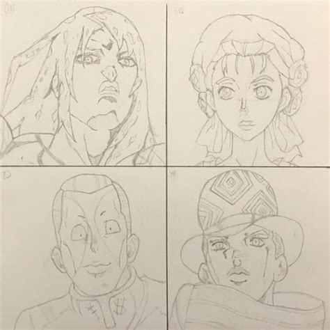 4 Favorite JoJo Characters drawing | Fandom