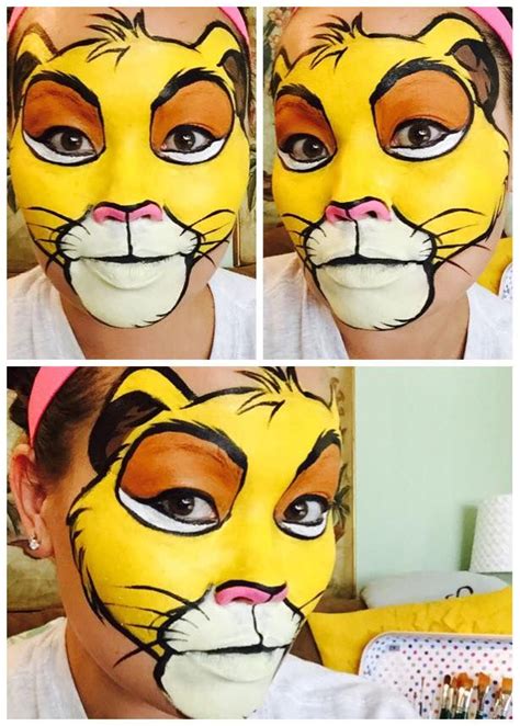 Lion King - Simba face paint | Lion face paint, Face painting easy ...