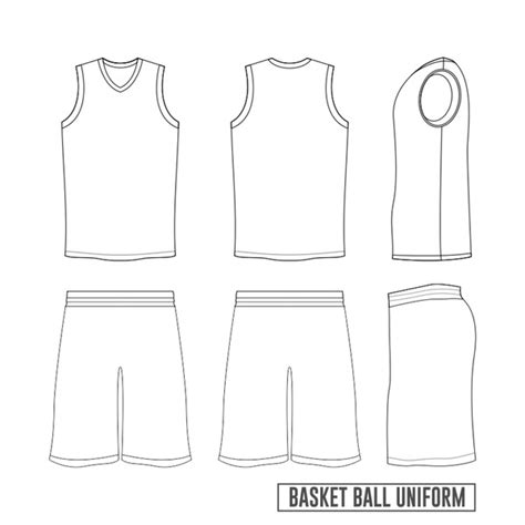 Blank Basketball Template Jersey: Over 4,232 Royalty-Free Licensable ...