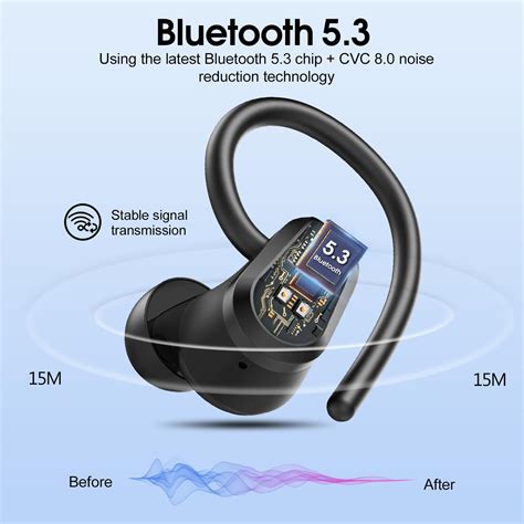 Snapklik.com : Wireless Earbuds, 2023 Bluetooth Headphones 5.3 Sport ...