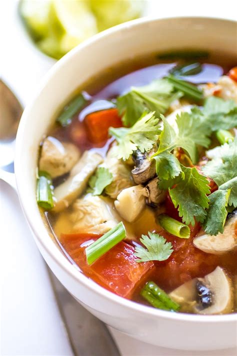 Spicy Thai Chicken Soup - The Wanderlust Kitchen