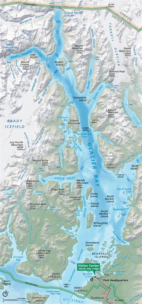 Glacier Bay Alaska Map - Winna Kamillah