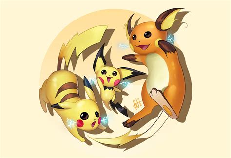 Pichu | Pikachu | Raichu by Lushies-Art on DeviantArt