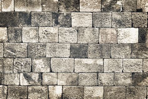 Vintage old style stone wall grunge background Stock Photo | Adobe Stock