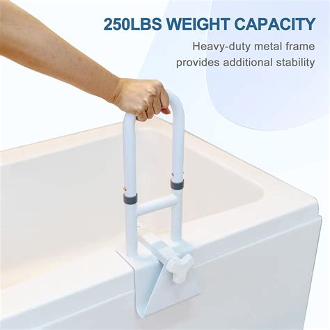 HEPO Adjustable Grab Bars for Bathtubs and Showers - Safety Rail for ...