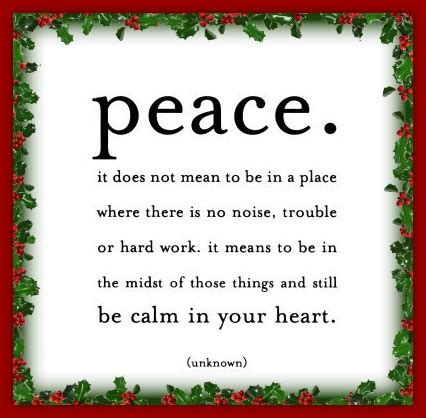 Peace At Christmas Time Quotes. QuotesGram