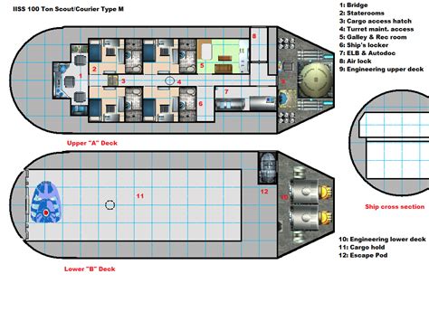 Traveller Deck Plans