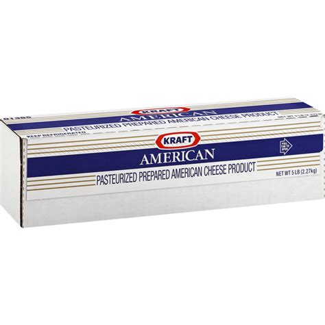 Kraft Cheese Product, Pasteurized Prepared, American 5 Lb | Melting ...