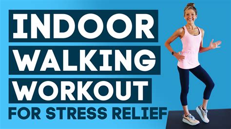 Indoor Walk Workout For Stress Relief. Low Impact Exercise Video ...