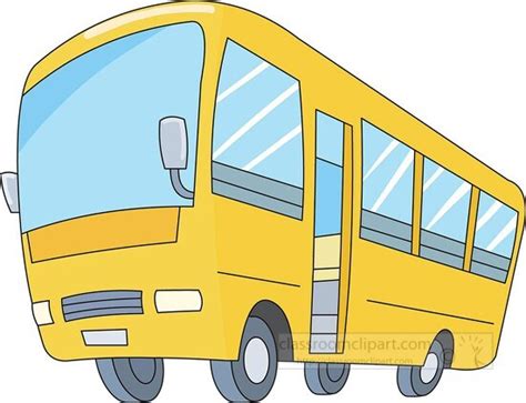 Bus Clipart-school bus cartoon style image