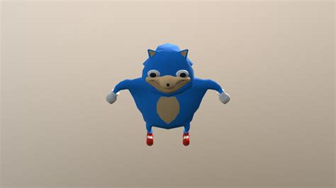 Ugandan Sonic - Download Free 3D model by glubby [51a2837] - Sketchfab