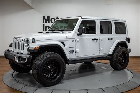 White Lifted Jeep Wrangler