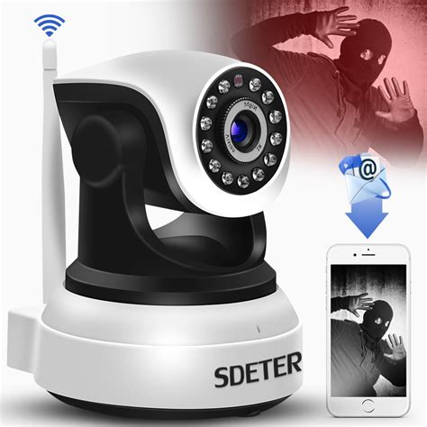 SDETER Wireless Security IP Camera WIFI Home Surveillance 720P Night ...