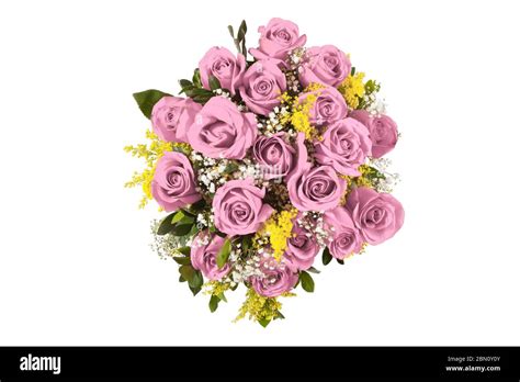 rose bouquet isolated on white background Stock Photo - Alamy