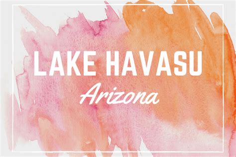 Lake Havasu City, Arizona - Water Quality