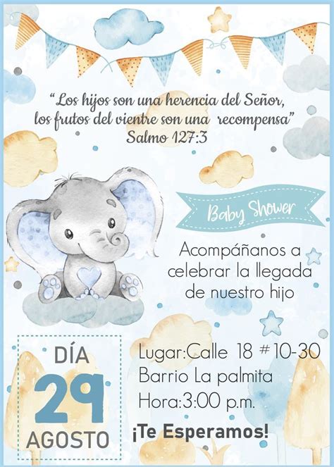 Curiosas invitaciones de niño para baby shower 2 formatos – Artofit