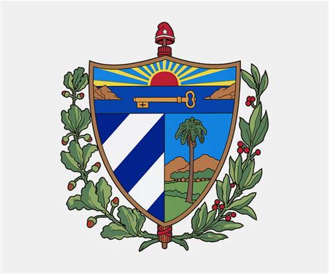 Cuba Coat of Arms Vector - Three Images