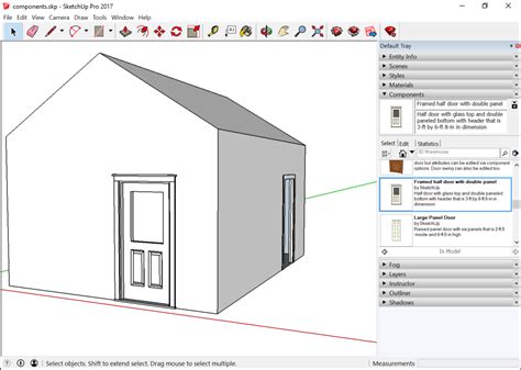 Adding Premade Components and Dynamic Components | SketchUp Help