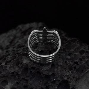 Rib Ring// Sterling Silver// Handmade Solid S925//unique Punk Gothic ...