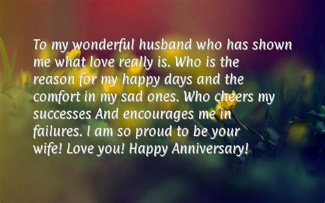 Happy Anniversary: Happy Anniversary Message for Husband